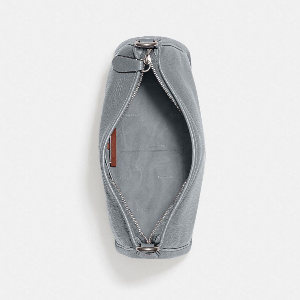Pebble Leather/Silver/Grey Blue Coach Cary Shoulder Bag | COH864733
