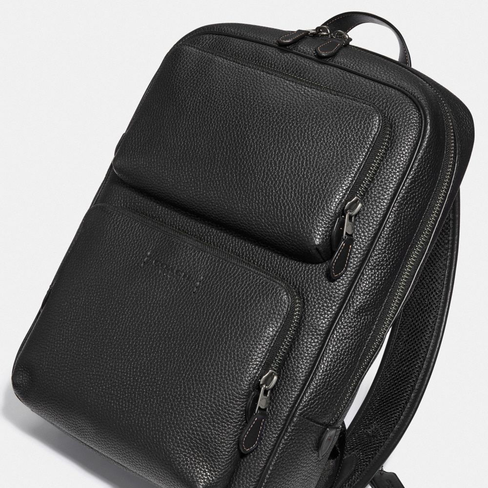Pebbled Leather/Black Copper/Black Coach Gotham Backpack | COH866501