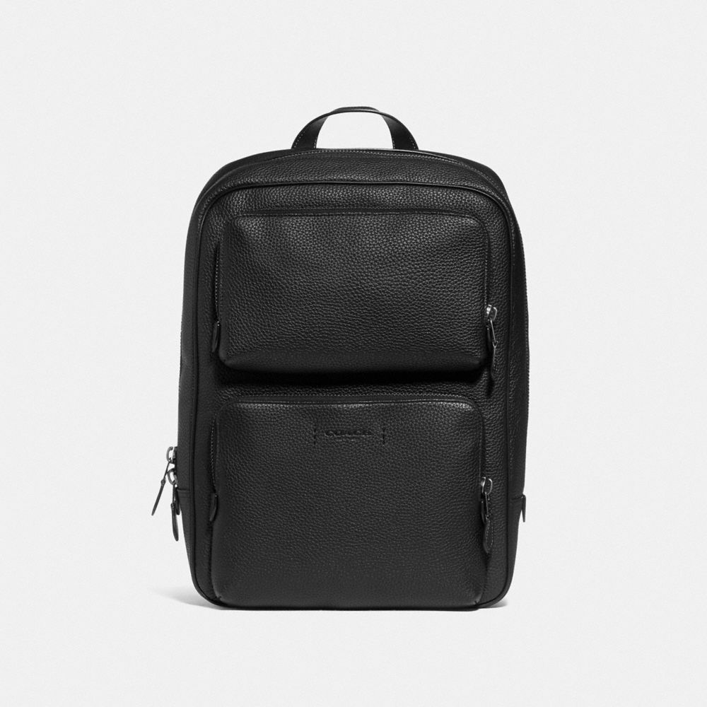 Pebbled Leather/Black Copper/Black Coach Gotham Backpack | COH866501