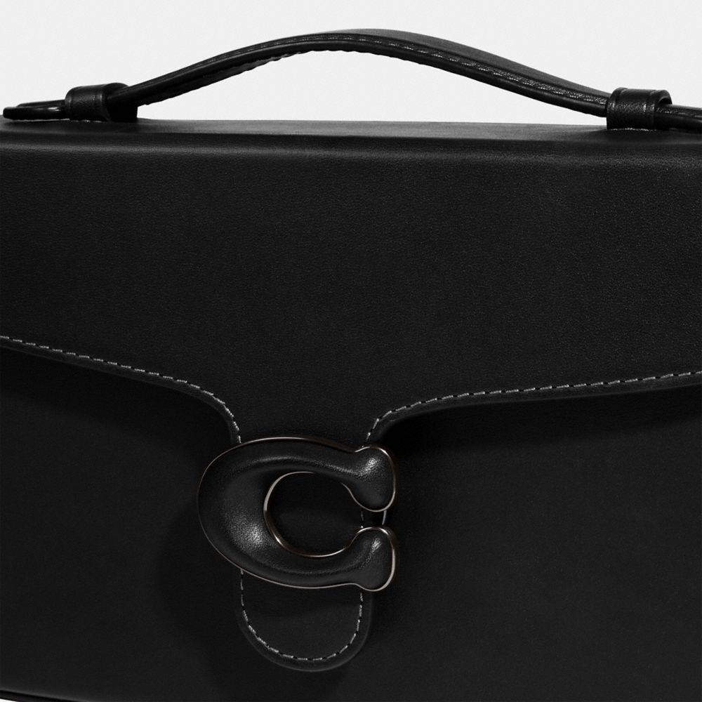 Pewter/Black Coach Tabby Box Bag | COH864805
