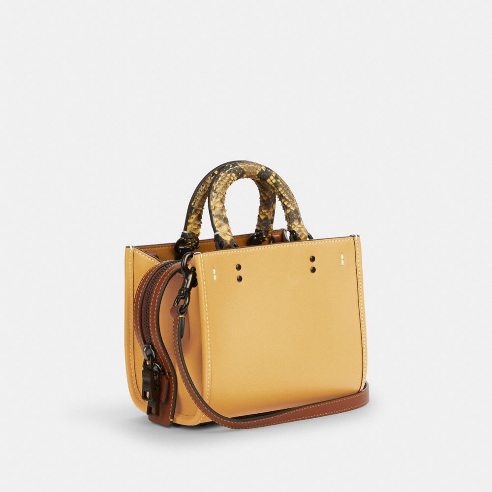 Pewter/Hay Coach Rogue 17 With Snakeskin Detail | COH865167