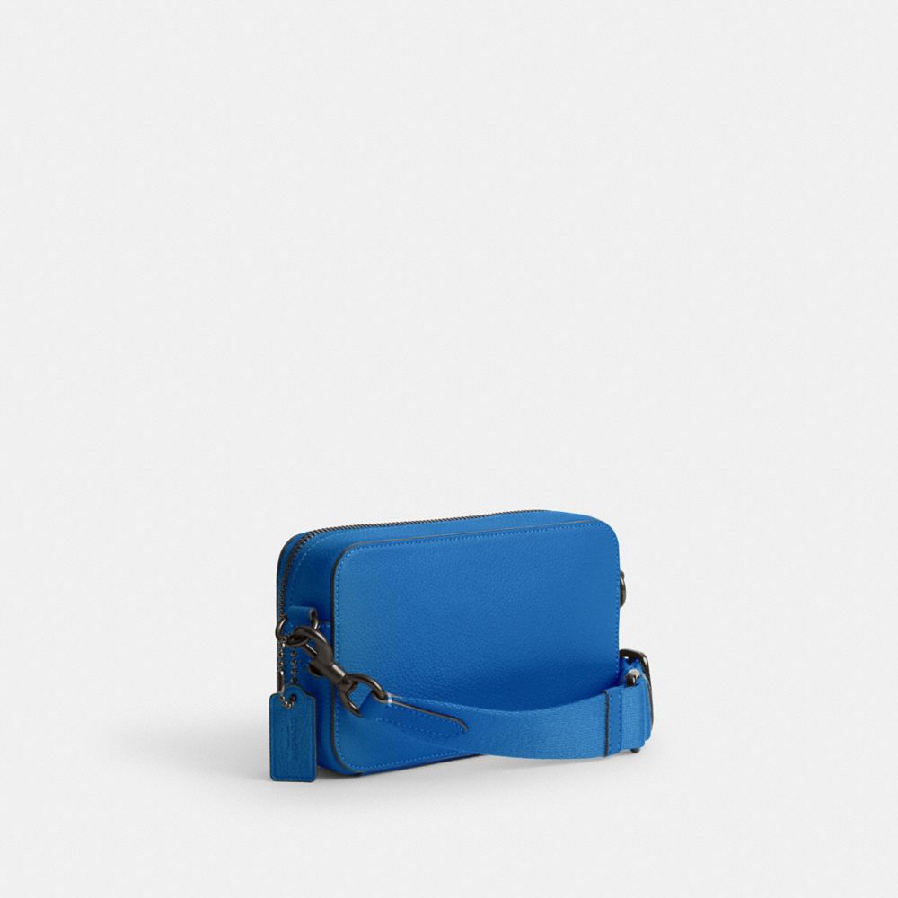 Polished Pebble Leather/Blueberry Coach Charter Slim Crossbody | COH866540
