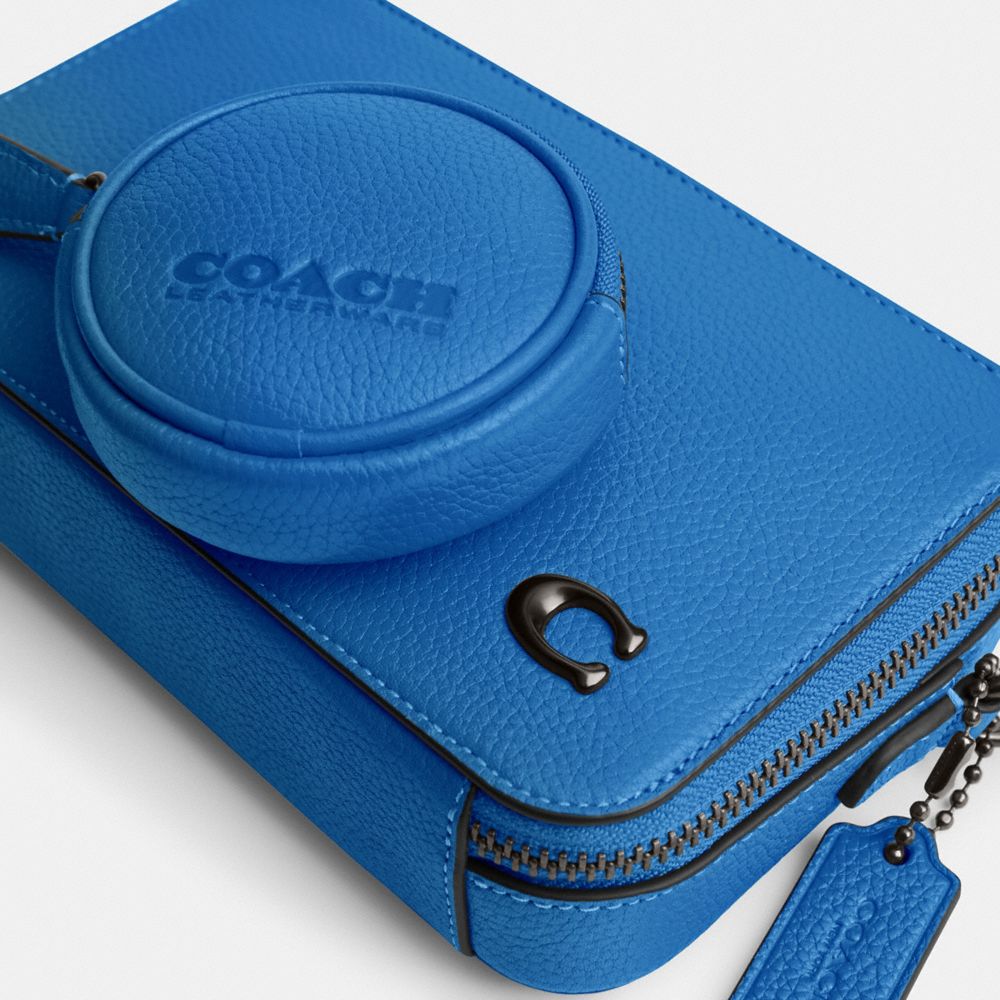 Polished Pebble Leather/Blueberry Coach Charter Slim Crossbody | COH866540