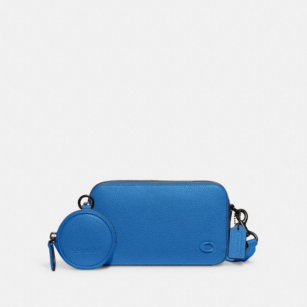 Polished Pebble Leather/Blueberry Coach Charter Slim Crossbody | COH866540