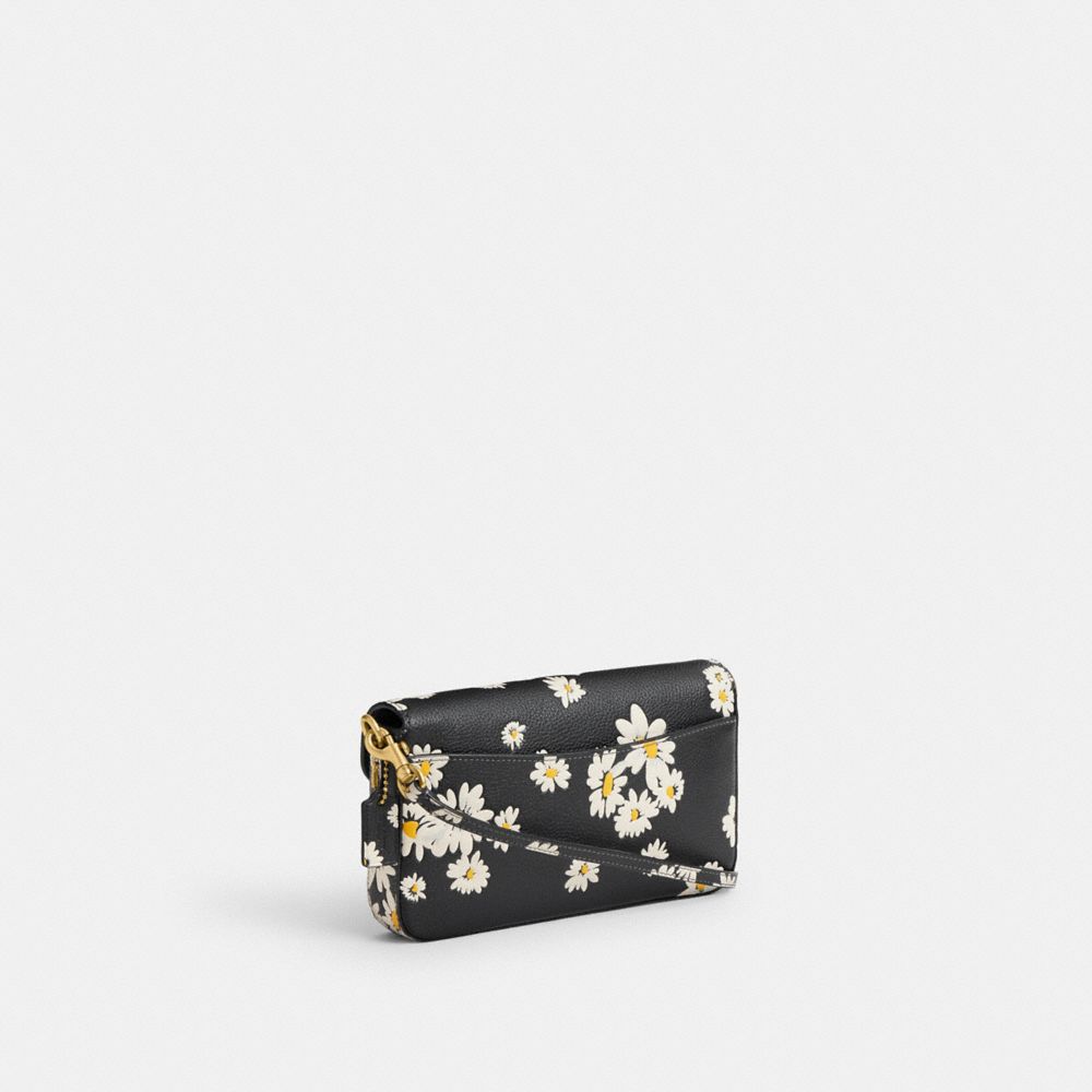 Polished Pebble Leather/Brass/Black Multi Coach Wyn Crossbody Bag With Floral Print | COH865429