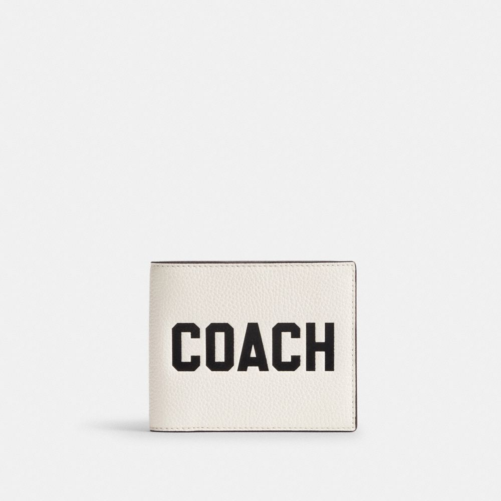 Polished Pebble Leather/Chalk Multi Coach 3 In 1 Wallet With Graphic | COH866723