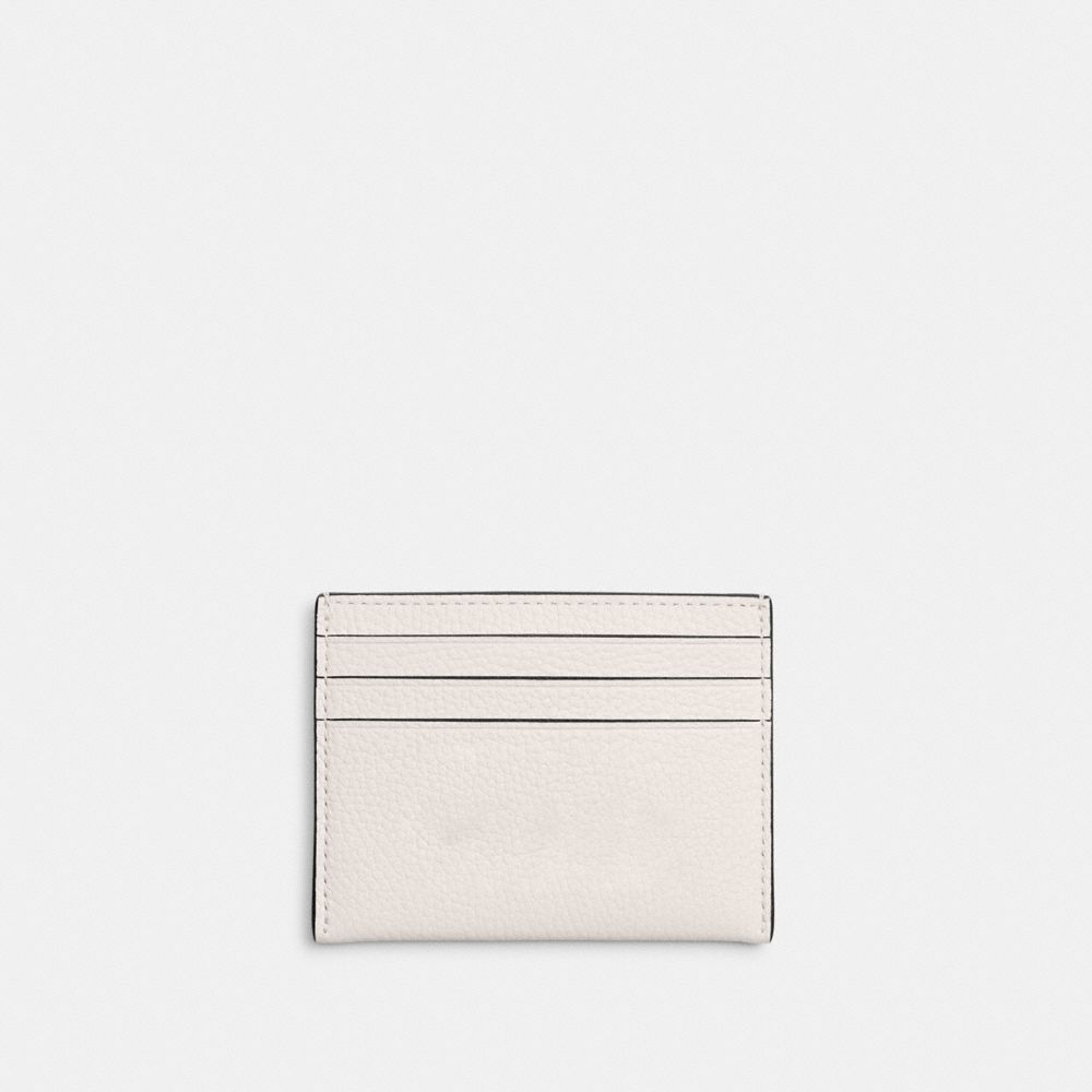 Polished Pebble Leather/Chalk Multi Coach Card Case With Graphic | COH866770