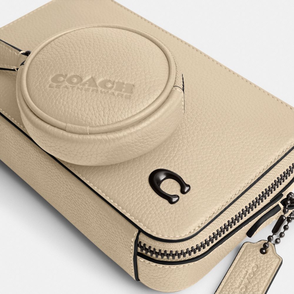 Polished Pebble Leather/Ivory Coach Charter Slim Crossbody | COH865215