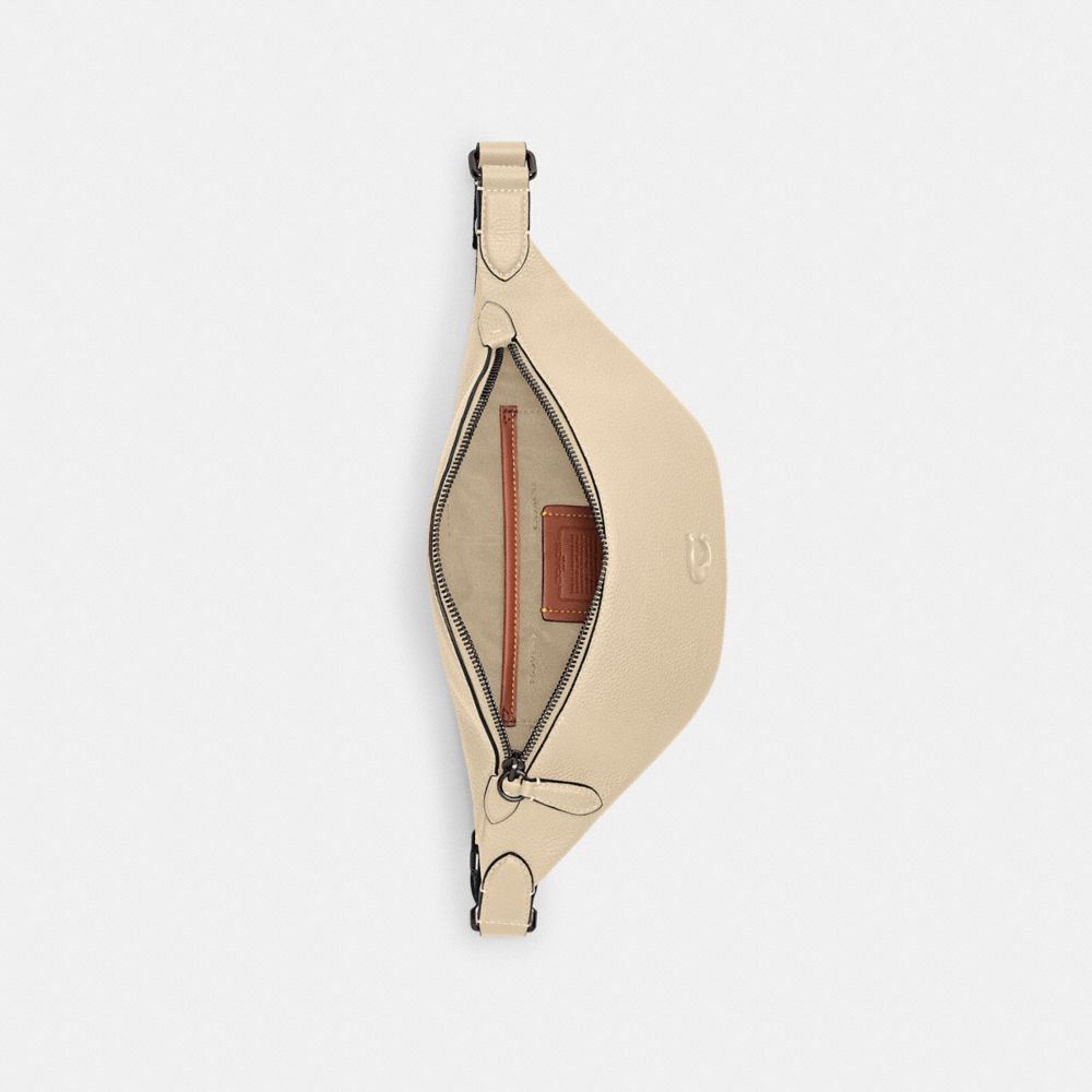 Polished Pebble Leather/Ivory Coach Charter Belt Bag 7 | COH865433