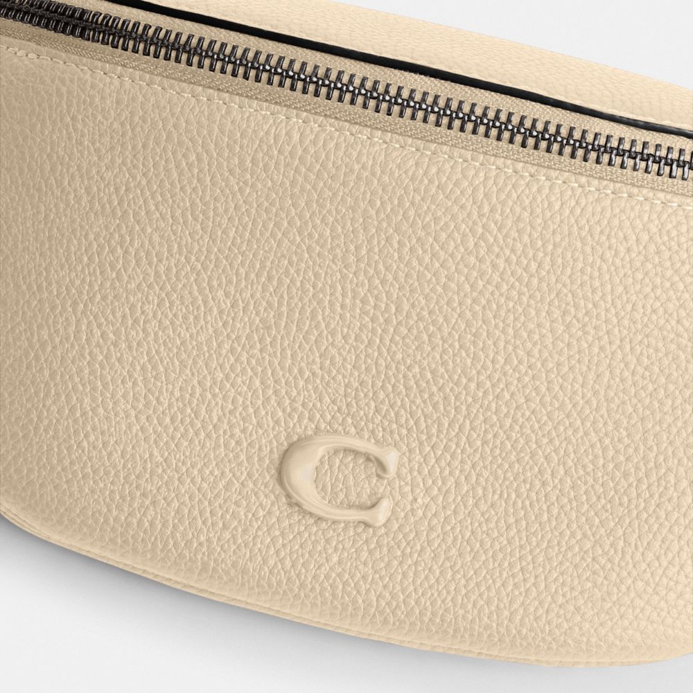 Polished Pebble Leather/Ivory Coach Charter Belt Bag 7 | COH865433