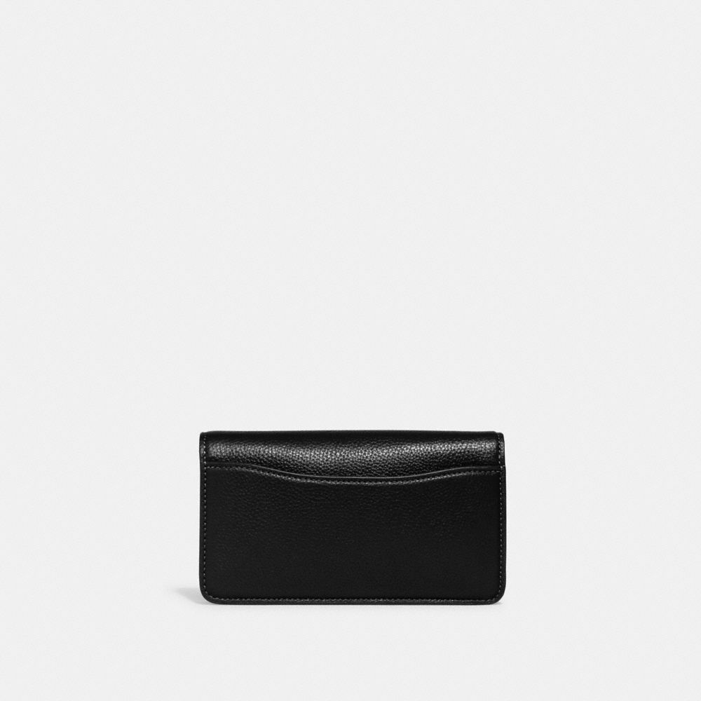 Refined Pebble Leather/Pewter/Black Coach Tabby Crossbody Wristlet | COH865241