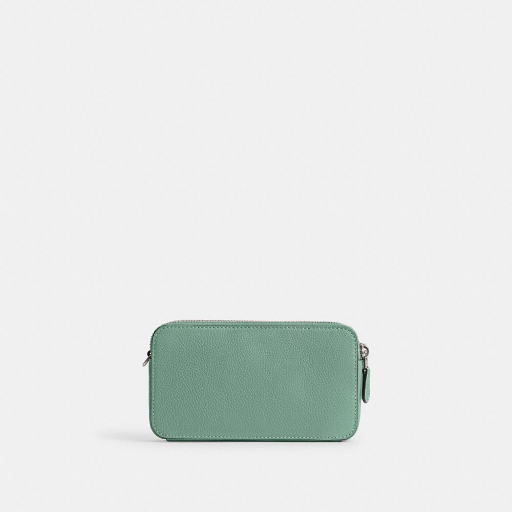Refined Pebble Leather/Silver/Aquamarine Coach Kira Crossbody Bag | COH865620