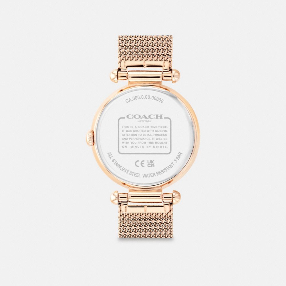 Rose Gold Coach Cary Watch, 34 Mm | COH866244