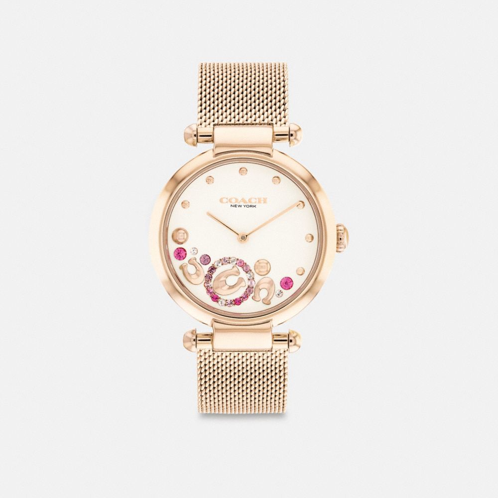 Rose Gold Coach Cary Watch, 34 Mm | COH866244