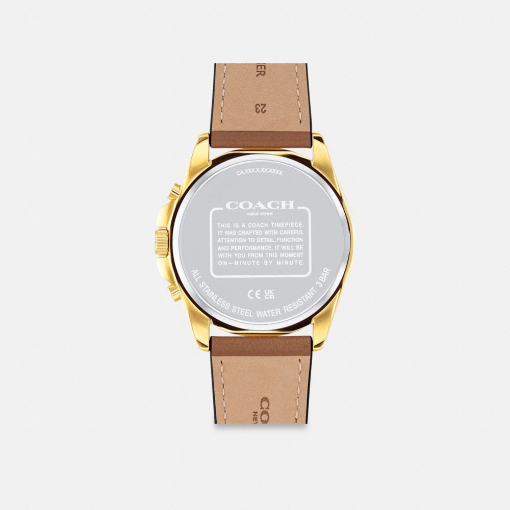 Saddle Coach Greyson Watch, 43 Mm | COH866255