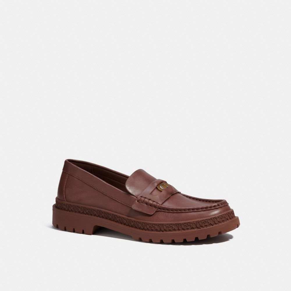 Saddle Coach Loafer With Signature Coin | COH866828