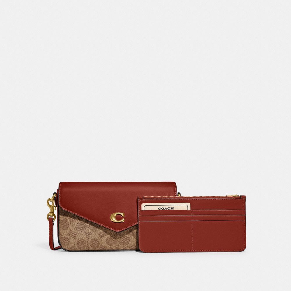 Signature Coated Canvas/Brass/Tan/Rust Coach Wyn Crossbody Bag In Signature Canvas | COH865325