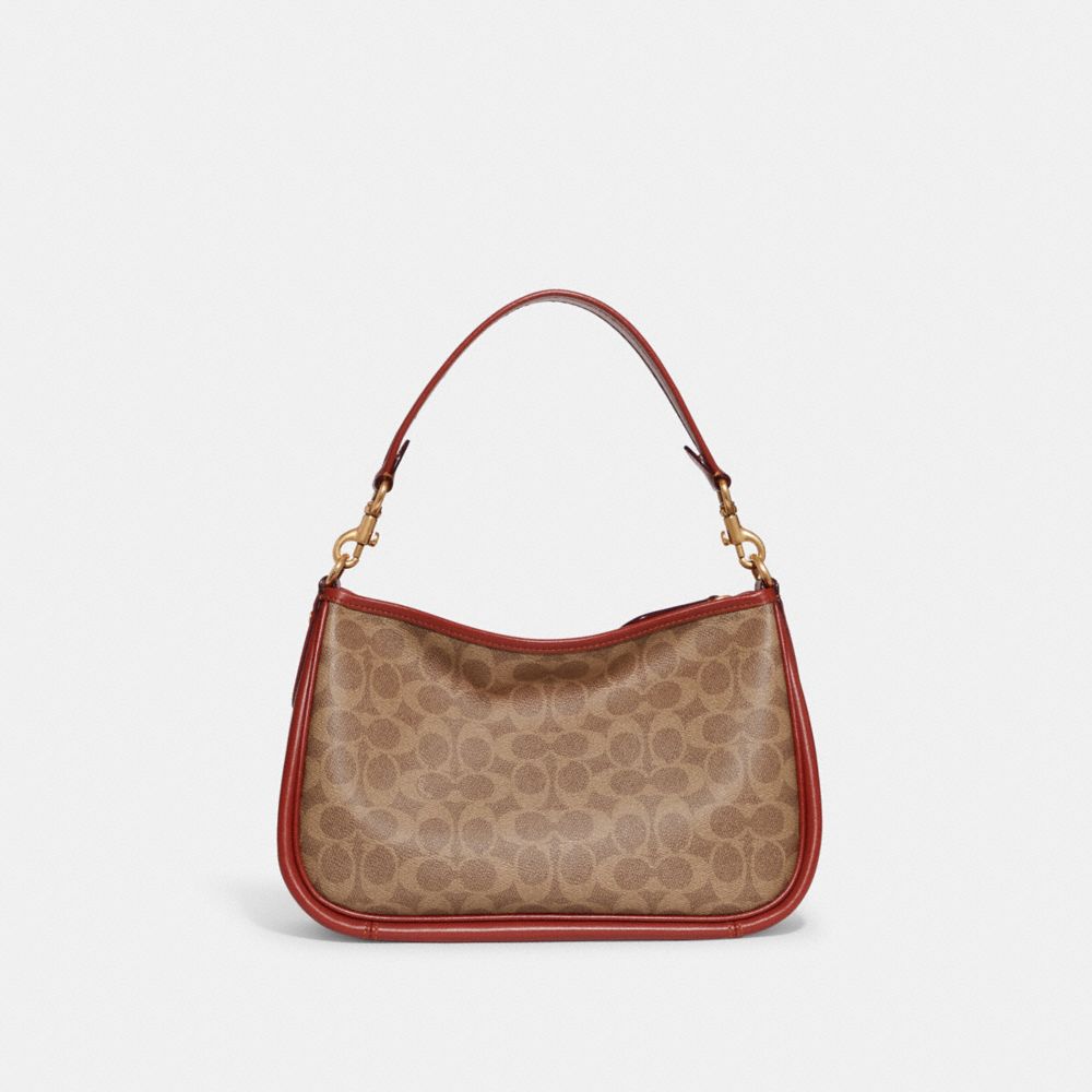 Signature Coated Canvas/Brass/Tan/Rust Coach Cary Crossbody Bag In Signature Canvas | COH865354