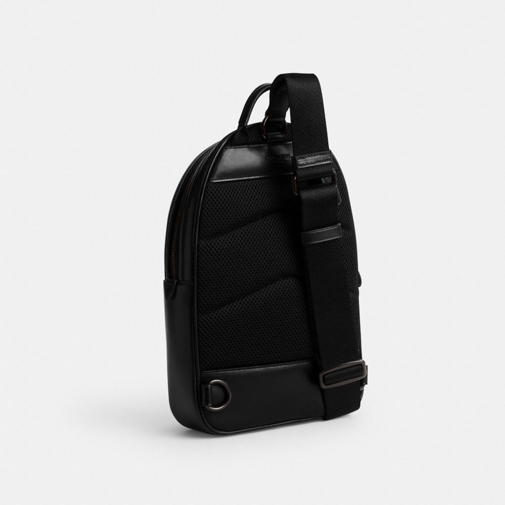 Signature Coated Canvas/Charcoal Coach Charter Pack In Signature Canvas | COH866512