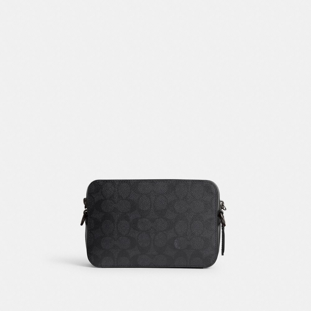 Signature Coated Canvas/Charcoal Coach Charter Crossbody 19 In Signature Canvas | COH866601