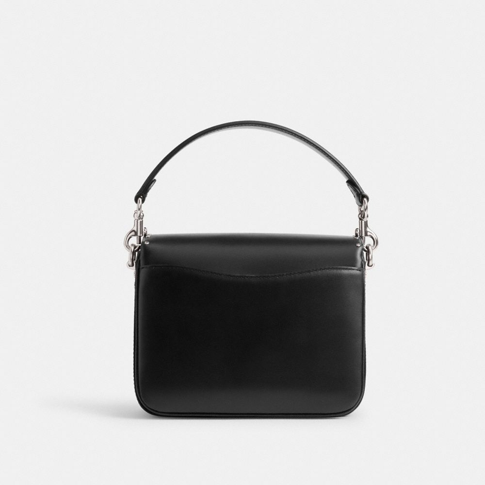 Silver/Black Coach Cassie Crossbody Bag 19 With Rivets | COH865388