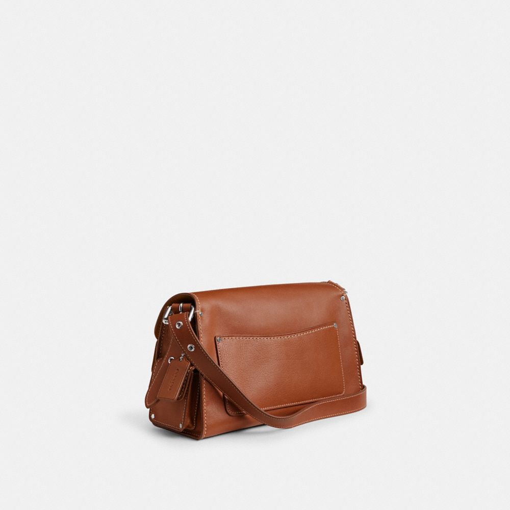Silver/Burnished Amber Coach Cargo Turnlock Soft Tabby | COH865337
