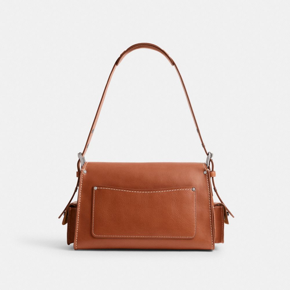 Silver/Burnished Amber Coach Cargo Turnlock Soft Tabby | COH865337