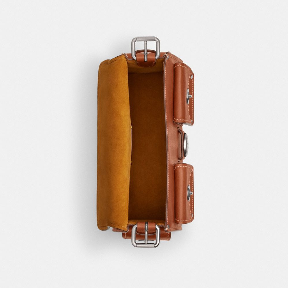 Silver/Burnished Amber Coach Cargo Turnlock Soft Tabby | COH865337