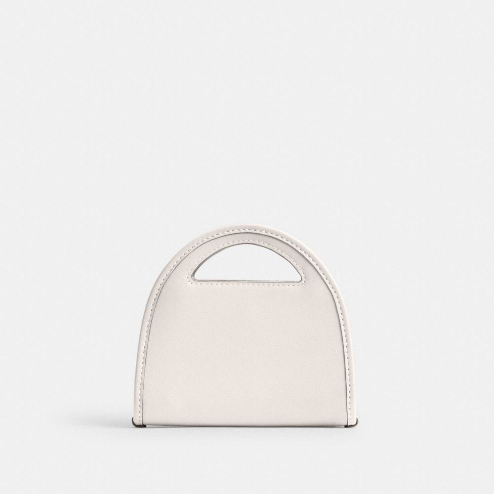 Silver/Chalk Coach Top Handle Card Case | COH865537