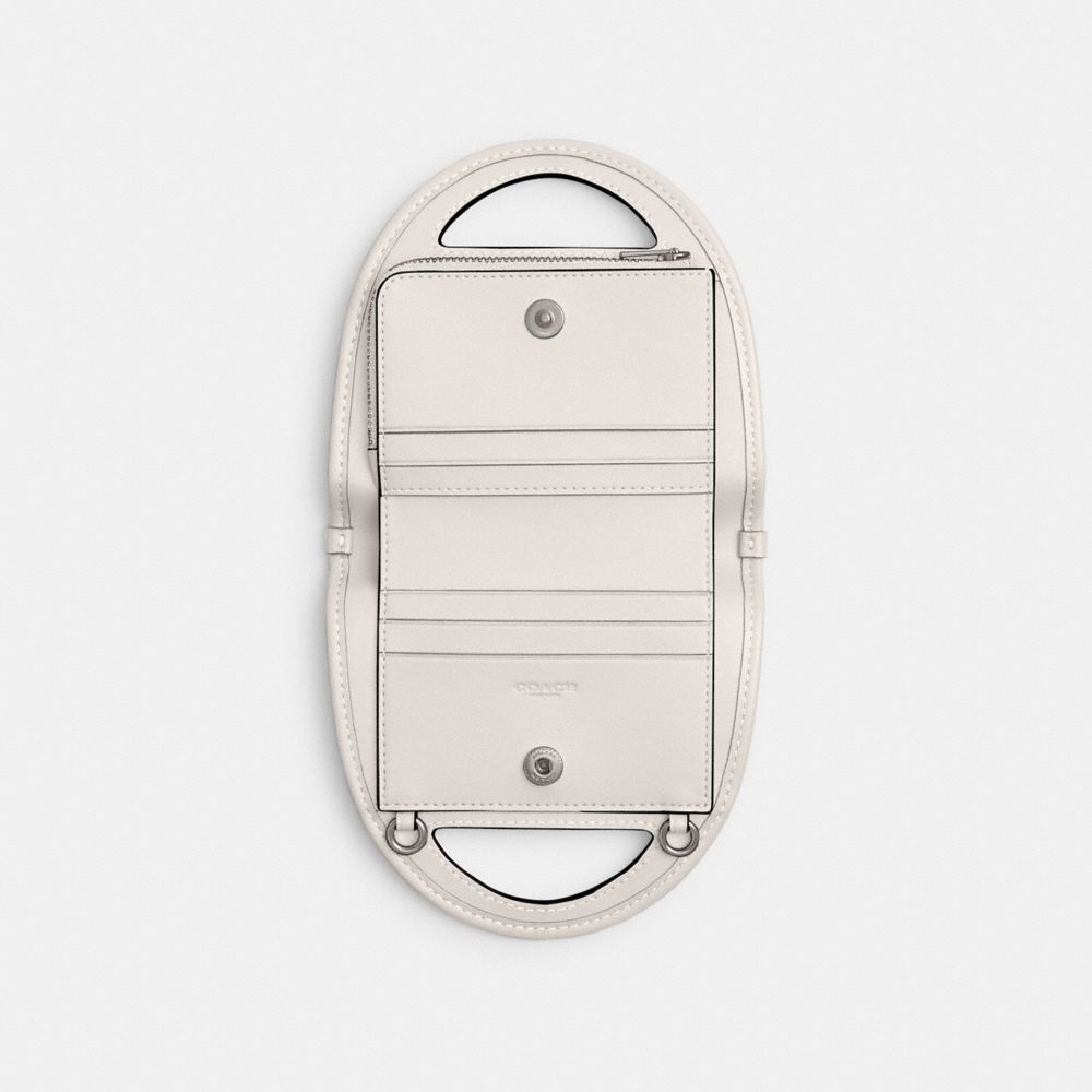 Silver/Chalk Coach Top Handle Card Case | COH865537