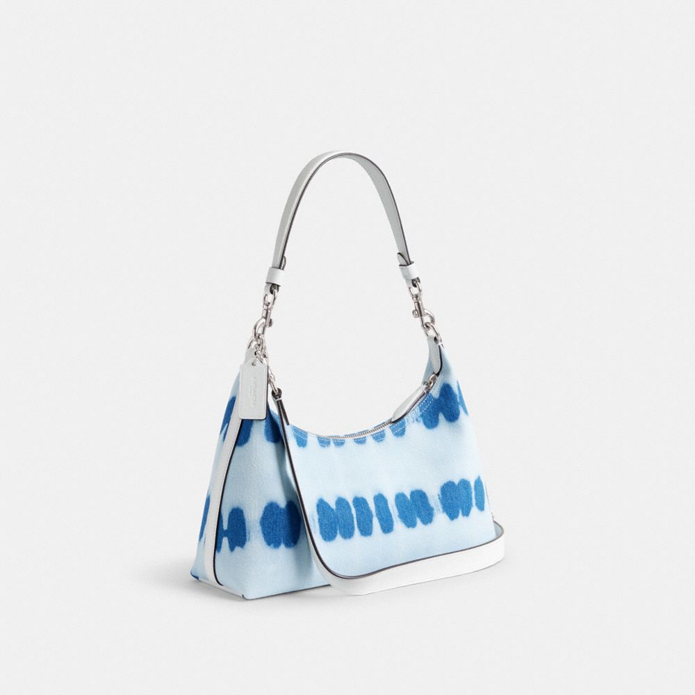 Silver/Denim Multi Coach Juliet Shoulder Bag With Tie Dye | COH864957