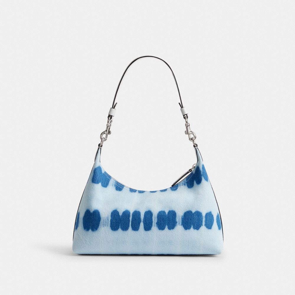 Silver/Denim Multi Coach Juliet Shoulder Bag With Tie Dye | COH864957