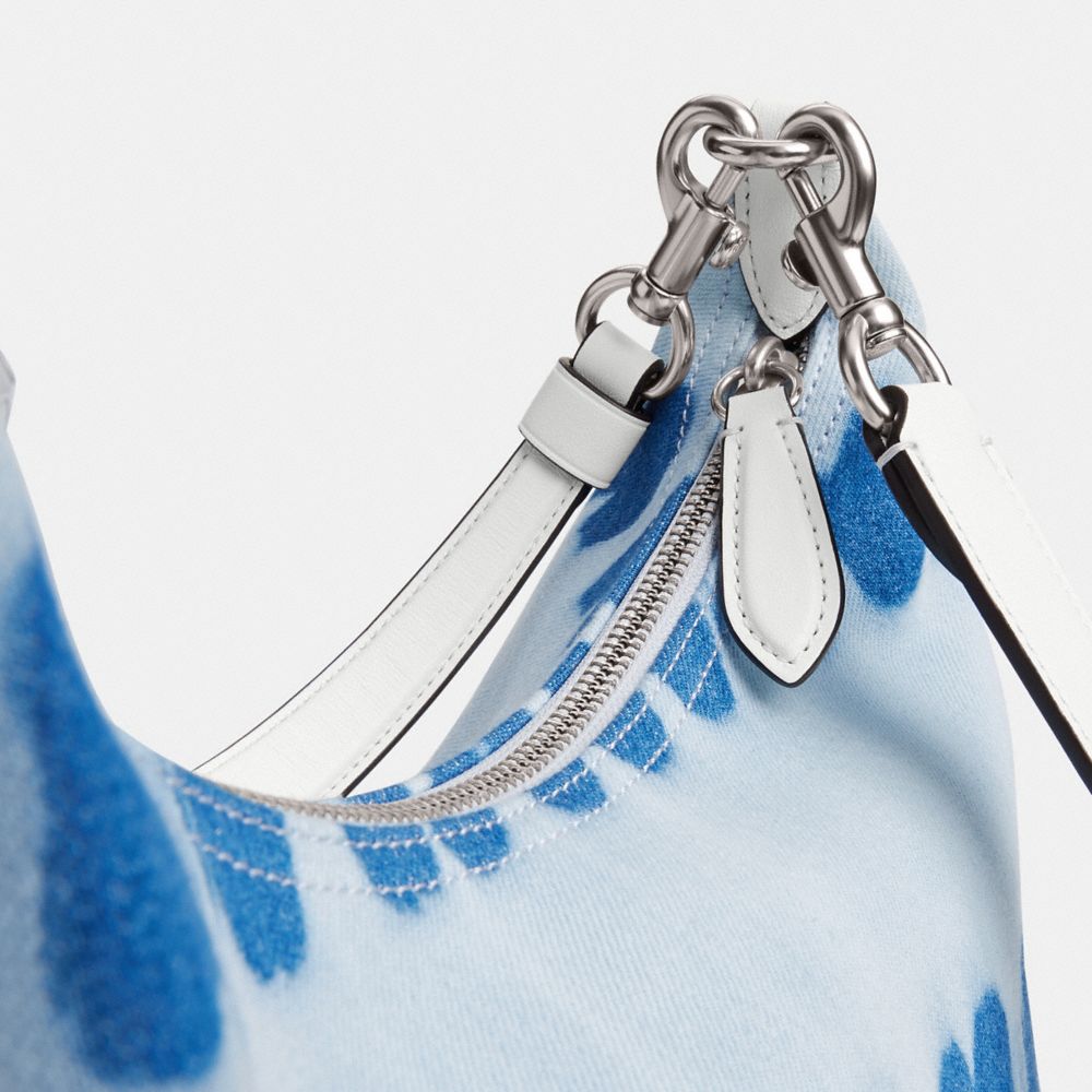 Silver/Denim Multi Coach Juliet Shoulder Bag With Tie Dye | COH864957