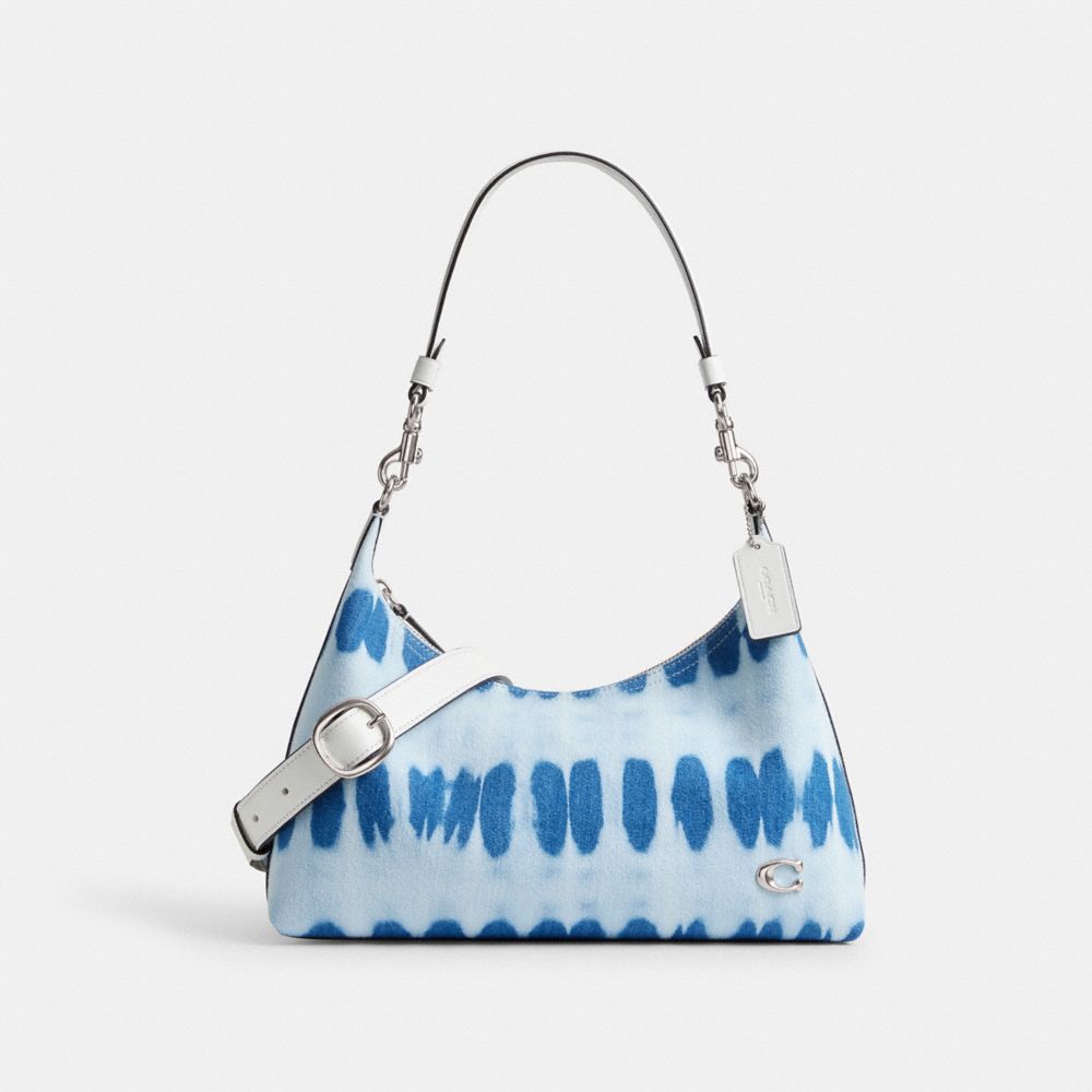 Silver/Denim Multi Coach Juliet Shoulder Bag With Tie Dye | COH864957