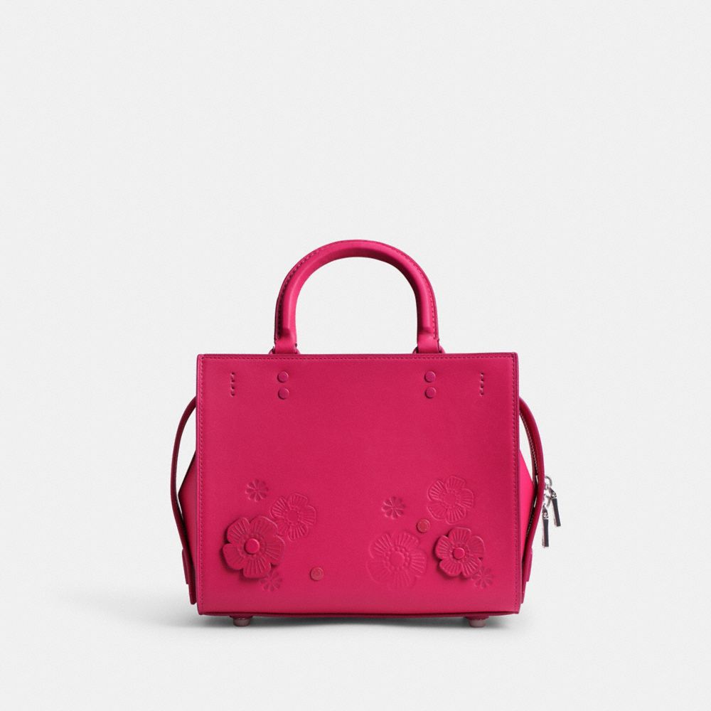 Silver/Dragonfruit Coach Rogue Bag 25 With Tea Rose | COH865180