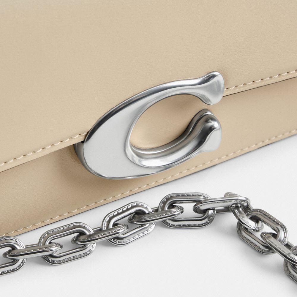 Silver/Ivory Coach Idol Bag 23 | COH864809