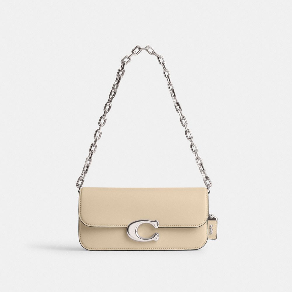 Silver/Ivory Coach Idol Bag 23 | COH864809