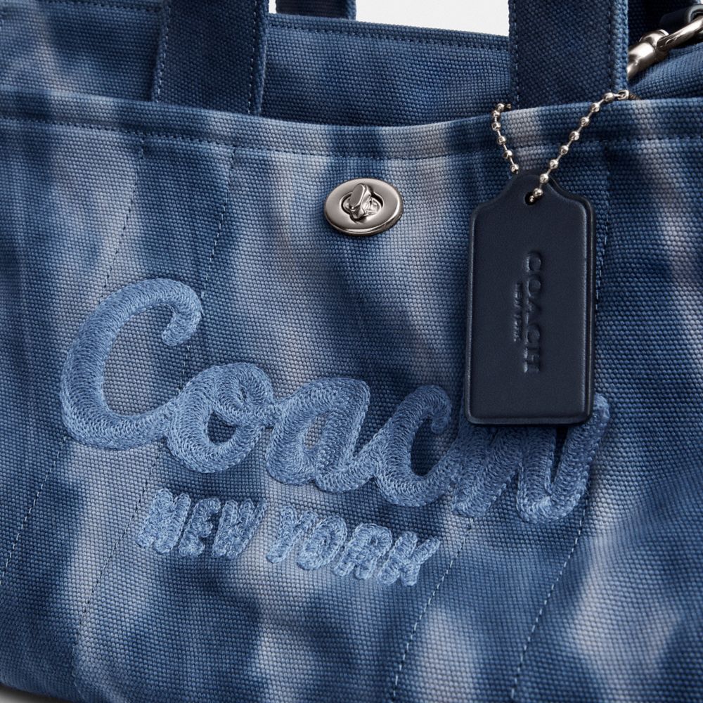 Silver/Midnight Navy Coach Cargo Tote Bag With Tie Dye | COH865103