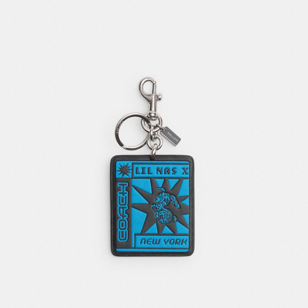 Silver/Montero Blue Coach The Lil Nas X Drop Bunny Bag Charm | COH866454