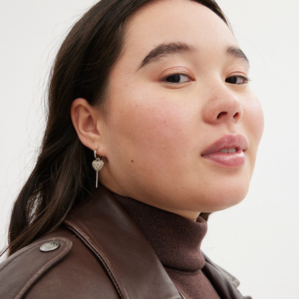 Silver/Multi Coach Lollipop And Lips Mismatch Earrings | COH866113