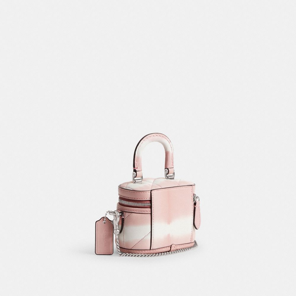 Silver/Pink Multi Coach Trail Crossbody Bag 12 With Quilting And Tie Dye | COH865392