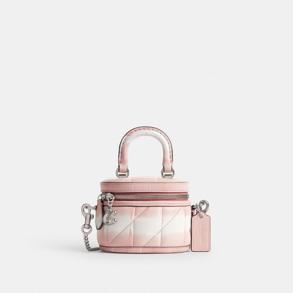 Silver/Pink Multi Coach Trail Crossbody Bag 12 With Quilting And Tie Dye | COH865392