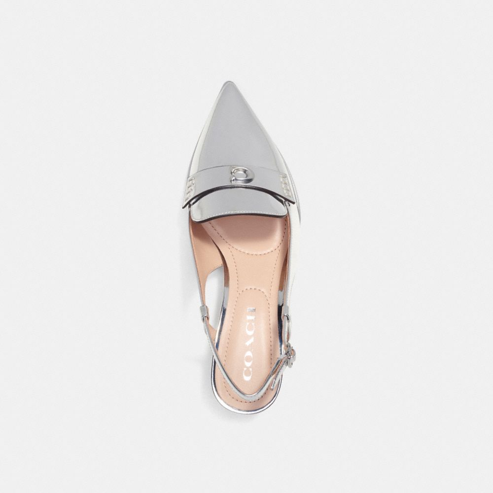 Silver Coach Nikola Hybrid Slingback In Silver Metallic | COH865743