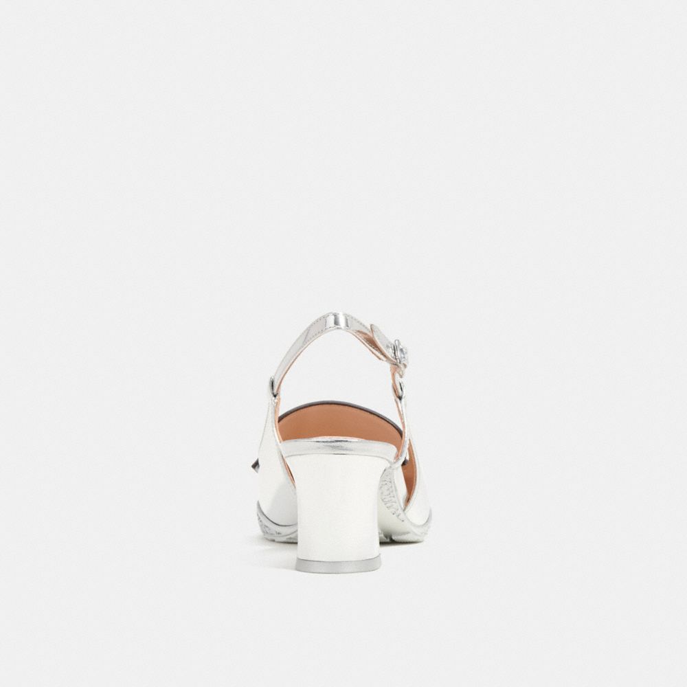 Silver Coach Nikola Hybrid Slingback In Silver Metallic | COH865743