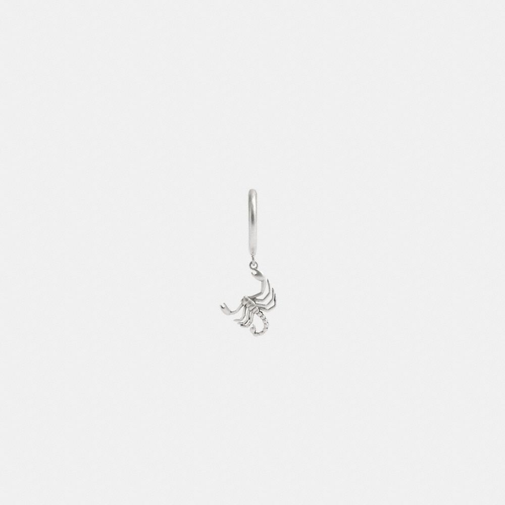 Silver Coach Sterling Silver Scorpion Huggie Earring | COH867023