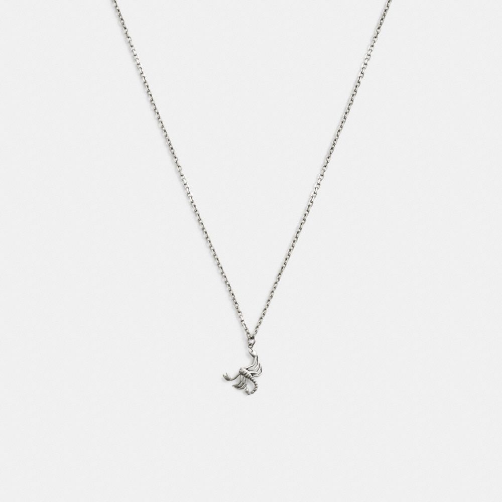 Silver Coach Sterling Silver Scorpion Pendant Necklace | COH867015