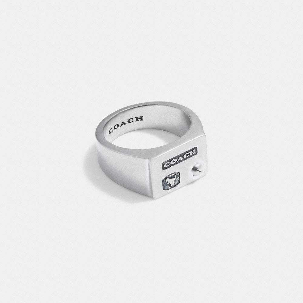 Silver Coach Sterling Silver Signet Ring | COH867009