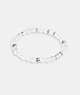 Silver & Clear Coach Clear Quartz Beaded Disk Bracelet | COH867025