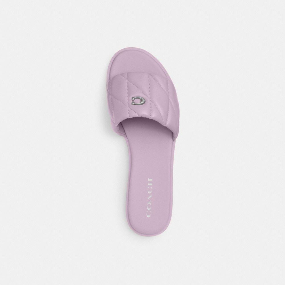 Soft Purple Coach Holly Sandal With Quilting | COH865857