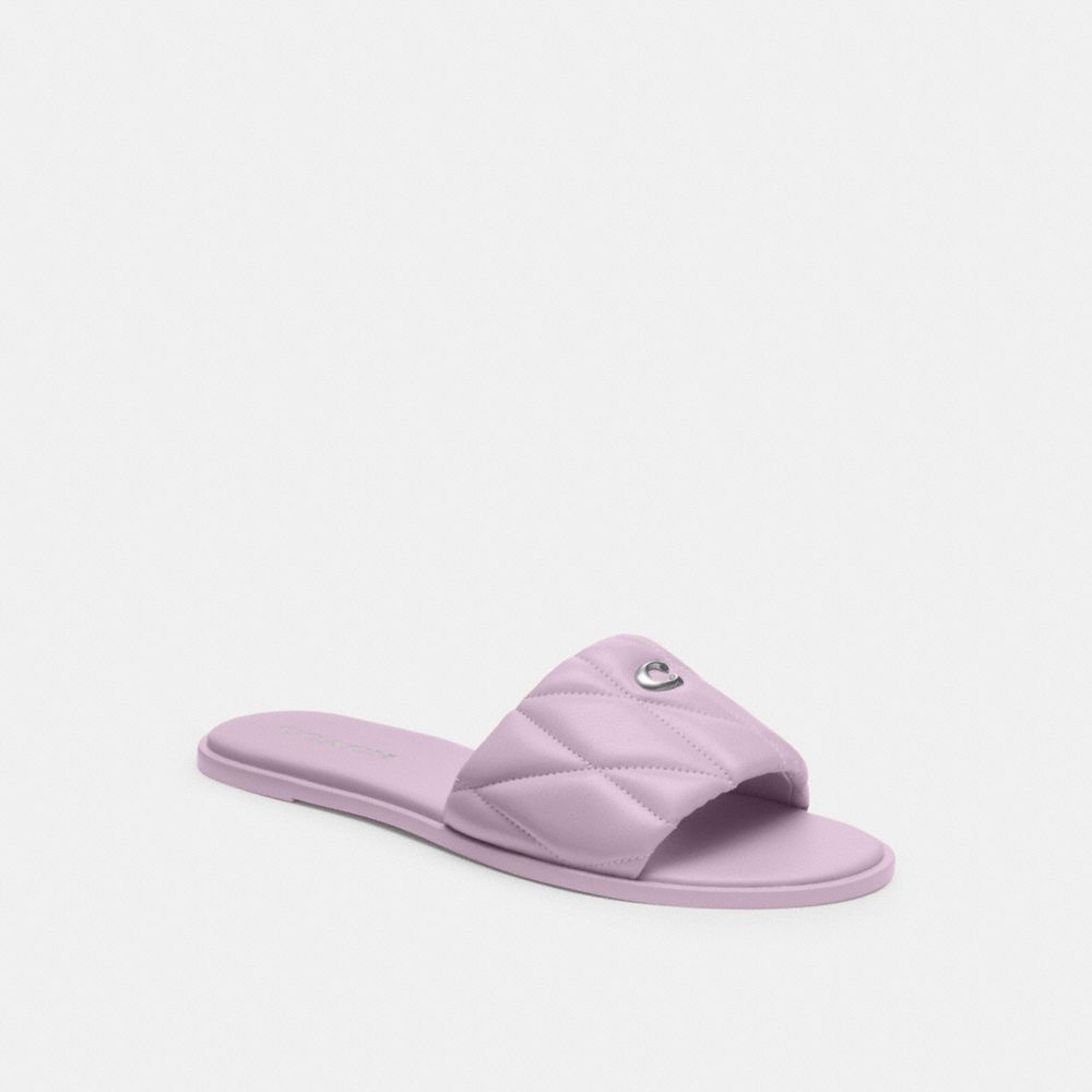 Soft Purple Coach Holly Sandal With Quilting | COH865857